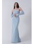 Bebe Mavi Drapeli Düğme Detaylı Uzun Abiye 9705361.449 3