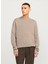 Bisiklet Yaka Relaxed Kahve Erkek Kazak 12259666_JPRBLAMILANO Stıtch Knıt C 1