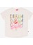 Baskılı Ekru Kız Çocuk T-Shirt BRB5SG-TST6402 1