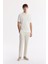 Erkek Ekru Polo Yaka Basic Rayon Triko T-shirt A51Y5035 5