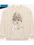 Floral Serenity Oversize Sweatshirt Bej 1