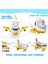 Mini Inşaat Arabaları ile Uçak Oyuncak Helikopter Erkek Çocuk Oyuncakları Hafif Sesli Yürümeye Başlayan Uçak Gemisi Uçak Taşıma Aracı Oyun Seti Havaalanı Kargo Oyuncak Çocuklar Yaş (Yurt Dışından) 2