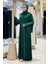 Pelerin, Elbise ve Şal Üçlü Takım 3932 Zümrüt 3