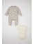 Erkek Bebek 3'lü Takım Desenli Uzun Kollu Tulum Kısa Kollu Çıtçıtlı Body Mama Önlüğü C2809A524SP 8