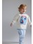 Erkek Bebek 2'li Takım Bisiklet Yaka Baskılı Sweatshirt Çizgili Alt D9088A525SP 1