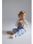 Erkek Bebek 2'li Takım Bisiklet Yaka Baskılı Sweatshirt Çizgili Alt D9088A525SP 2