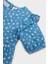 Kız Bebek Desenli Kısa Kollu Flamlı Poplin Elbise E5809A525SP 2