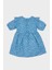 Kız Bebek Desenli Kısa Kollu Flamlı Poplin Elbise E5809A525SP 3
