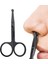 Paslanmaz Çelik Burun Kılı Kesme Makası Yuvarlak Başlı E Makas Keskin - Siyah (Yurt Dışından) 5
