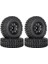 4 Adet 58MM 1.0 Beadlock Jant Lastiği 1/18 1/24 Rc Araba FCX24,1 (Yurt Dışından) 1
