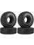 4 Adet 58MM 1.0 Beadlock Jant Lastiği 1/18 1/24 Rc Araba FCX24,1 (Yurt Dışından) 3