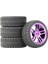 Rs4 FW06 D4 1/10 Tekerlek Düz Spor Araba Genel Yarış Lastiği, Gümüş (Yurt Dışından) 5