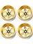 Ofset -8.9mm Metal 1.9 Inç Beadlock Jant Göbeği, Altın (Yurt Dışından) 1