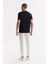 Erkek Siyah Bisiklet Yaka Baskılı Bi-Stretch İnterlok Regular Fit T-Shirt A51Y1131 1