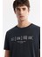 Erkek Antrasit Bisiklet Yaka Baskılı Shoft Touch Flamlı T-Shirt A51Y1138 2