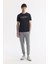 Erkek Antrasit Bisiklet Yaka Baskılı Shoft Touch Flamlı T-Shirt A51Y1138 5