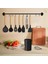 Ahşap Saplı Silikon Uçlu Spatula Yemek Pişirme Seti 10 'lu 2