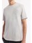 Erkek Gri Bisiklet Yaka Puff Print T-shirt A51y1004 2