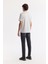 Erkek Gri Bisiklet Yaka Puff Print T-shirt A51y1004 4