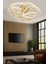 Samyeli Gold LED Kumandalı ve Dimerli (Beyaz, Sarı, Gün Işığı) Ledli Salon Mutfak Oda Oturma Odası Hol Ledli Plafonyer Avize SB-LD-511 1