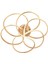 Samyeli Gold LED Kumandalı ve Dimerli (Beyaz, Sarı, Gün Işığı) Ledli Salon Mutfak Oda Oturma Odası Hol Ledli Plafonyer Avize SB-LD-511 3