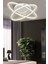 Star Krom 2li Kumandalı ve Dimerli (Beyaz, Sarı, Gün Işığı) Ledli Salon Mutfak Oda Oturma Odası Hol Ledli Plafonyer Avize SB-LD-502 1