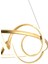 Kuzey B. Gold Ledli Salon Mutfak Oda Oturma Odası Hol Ledli Avize SB-LD-413 4