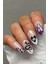 Yılan ve Göz Desenli Siyah Tırnak Sticker Nail Art Süsü 1