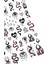 Yılan ve Göz Desenli Siyah Tırnak Sticker Nail Art Süsü 2