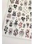 Yılan ve Göz Desenli Siyah Tırnak Sticker Nail Art Süsü 4