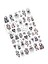 Yılan ve Göz Desenli Siyah Tırnak Sticker Nail Art Süsü 5
