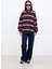 Polo Yaka Oversıze Sweatshirt Bordo 1
