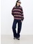 Polo Yaka Oversıze Sweatshirt Bordo 3