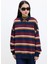 Polo Yaka Oversıze Sweatshirt Bordo 5
