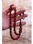 Bordo Kapsül Kesim 925 Ayar Gümüş Püsküllü Ateş Kehribar Tesbih 201023767 2