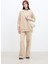 Oversıze Basıc Sweatshırt Camel 3