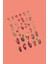 Retro Hippie Desenli Tırnak Stickerı Nail Art Süsü 3