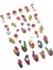 Retro Hippie Desenli Tırnak Stickerı Nail Art Süsü 4