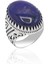 Lapis Lazuli Taşlı 925 Ayar Gümüş Erkek Yüzük 201023697 1