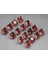 7.95 Ct 16PCS Lot T.w Square Princess Natural Reddish Orange Garnet, Mozambique 1