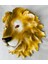 Dekoratif Aslan Kafası Duvar Dekorasyon Biblo Aslan Kral Biblo Duvara Monte 3D Aslan Kafası (40X40 Cm) | El Yapımı & El Boyaması 1