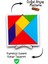 7 Parça Eğitici Renkli Ahşap Orta Boy Tangram Akıl Zeka Mantık ve Strateji Oyunu 6