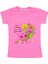 Kız Çocuk T-Shirt Kalp Çiçek Baskılı 1