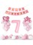 7 Yaş Pembe Doğum Günü Kutlama Seti Parti Eğlence 1
