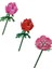 Rose ve Carnation Flower Block 3lü Set 2