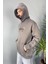 Authentic Baskılı Oversize Cepli Kapüşonlu Sweatshirt 5