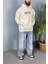 Authentic Baskılı Oversize Cepli Kapüşonlu Sweatshirt 2