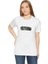 Bisiklet Yaka Baskılı T-Shirt - Beyaz 1