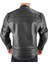 Retro Black Korumalı Motosiklet Deri Montu Erkek 3