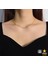316 L Paslanmaz Gold Dorika Zincir İnce İtalyan Kadın Çelik Kolye 45 cm - HMÇK-0053 4